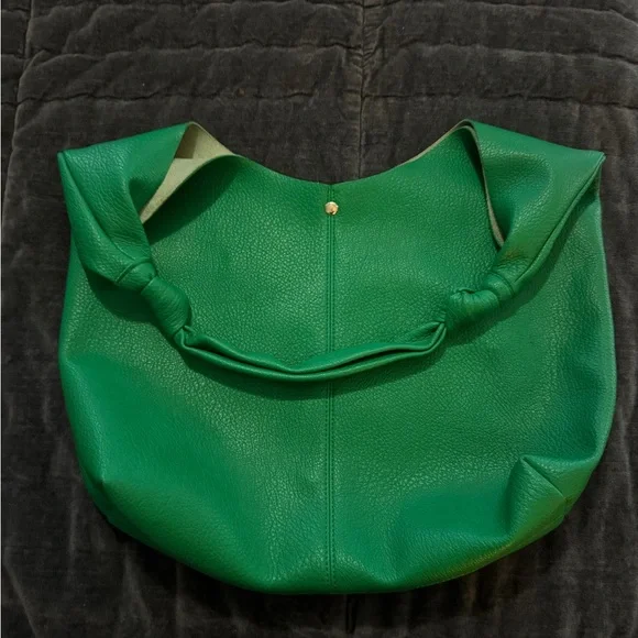 Anthropologie Love Knot Slouchy Bag in Green ☘️ - Picture 4 of 10